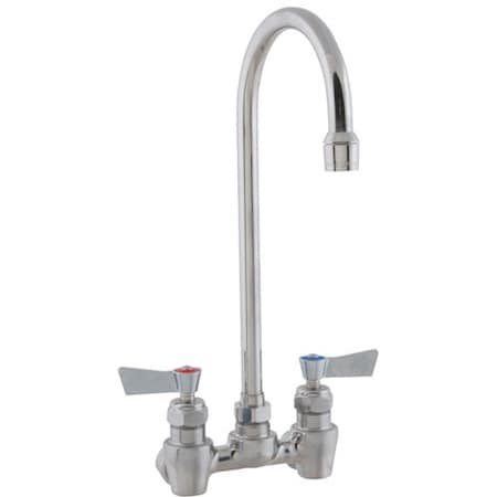 Fisher Mfg Faucet, 4"Dk , Leadfree, Ss, Gsnk 53880